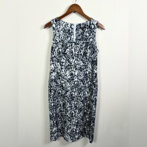 Worth NY lace navy blue sheath dress midi size 6 new